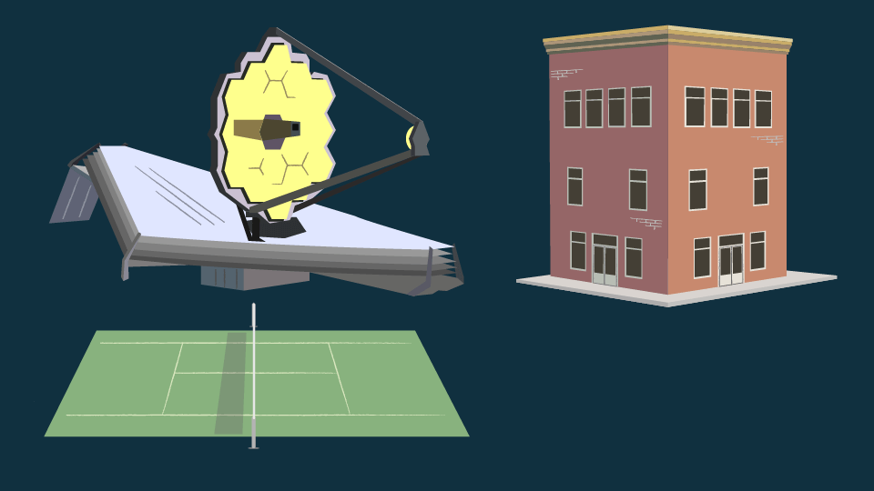 Dimensiones telescopio JWST